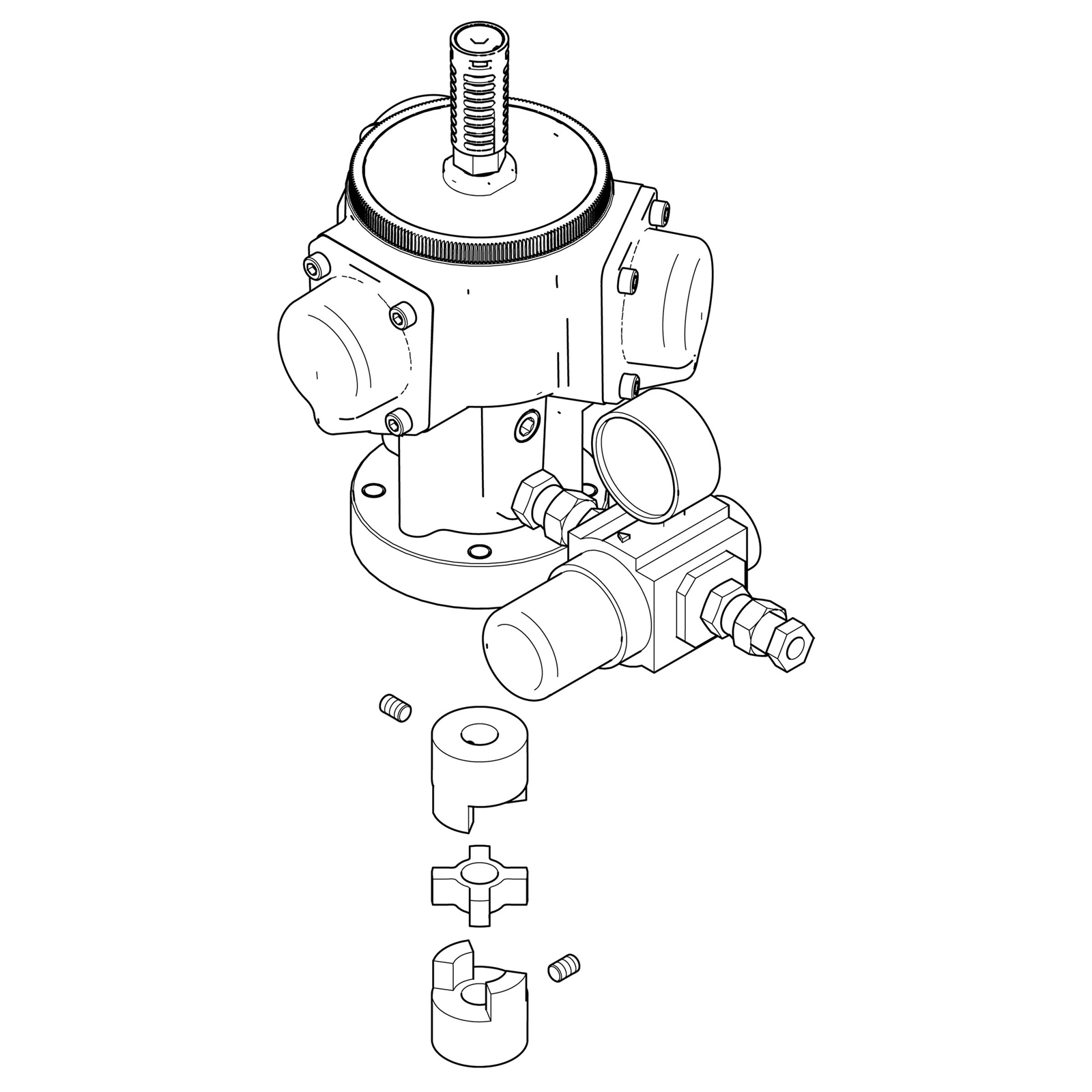 Radial Piston Air Motor Conversion Kit For Pressure Tanks